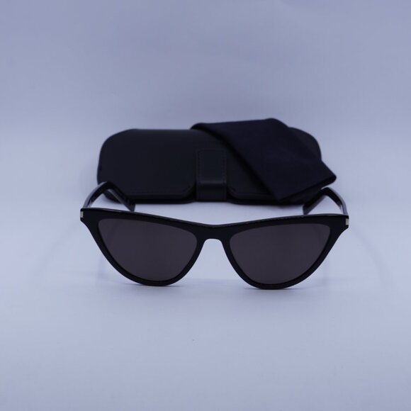 Saint Laurent SL550 SLIM 001 Cat Eye Sunglasses - Black - Picture 3 of 10